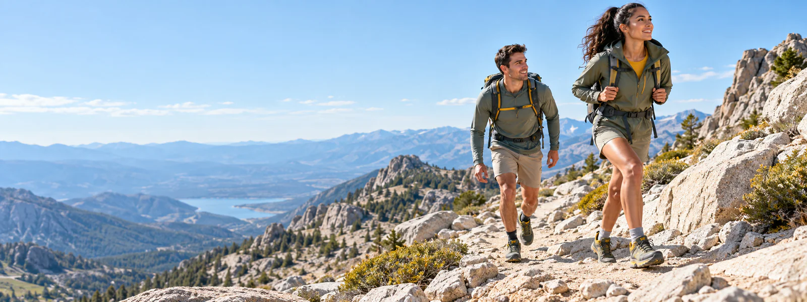 GOPAK athletes moving across open trail terrain