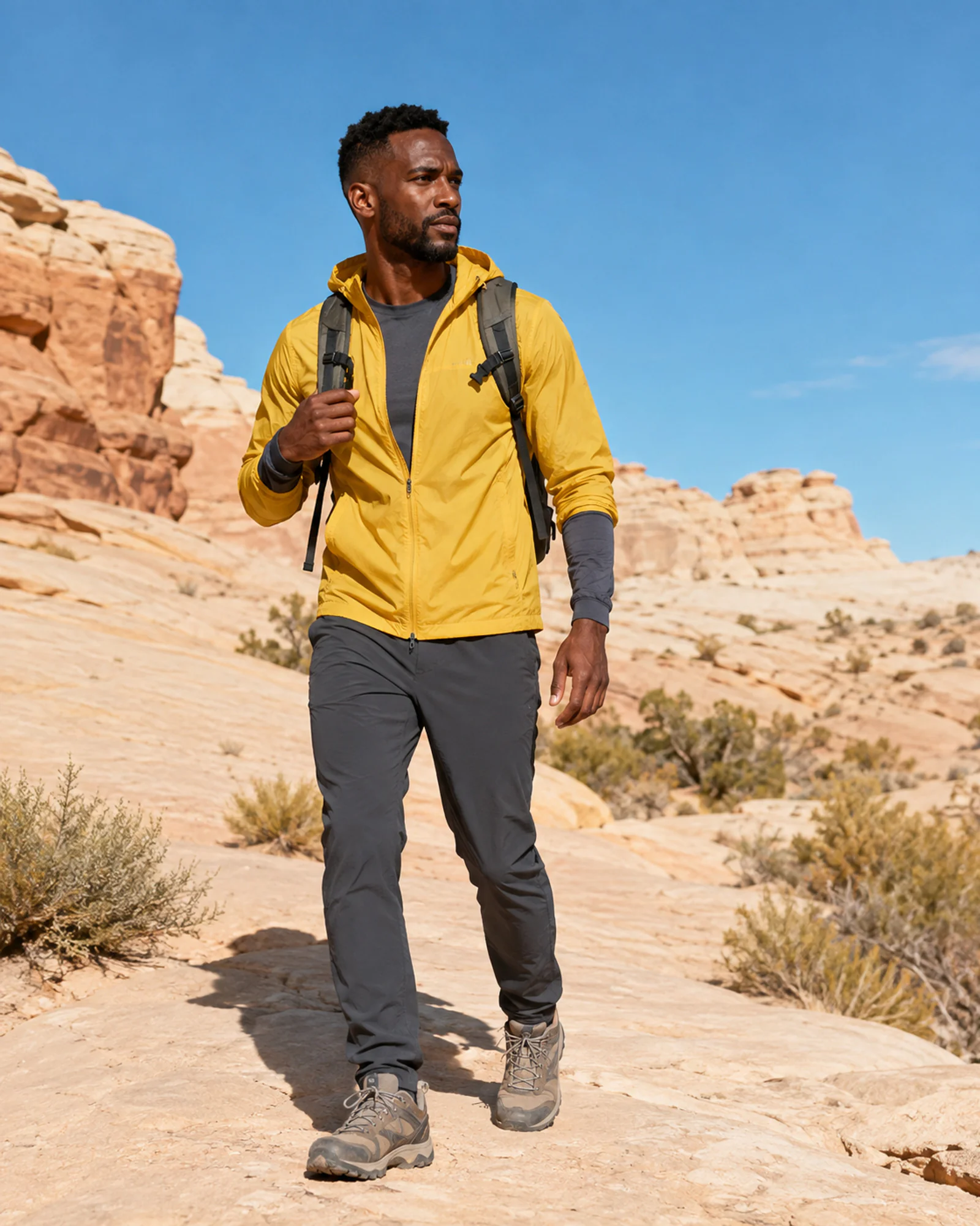 Man wearing GOPAK technical activewear outdoors